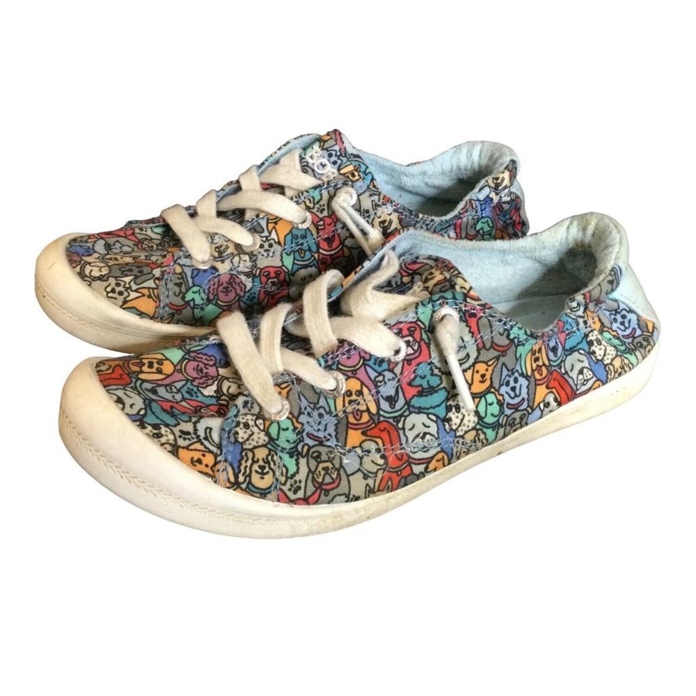 Bobs from Skechers Women's Beach Bingo Woof Pack Sneakers Shoes Size 6.5